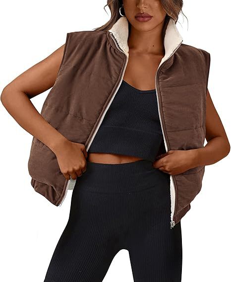 Gilet matelassé femme Doux polaire Élégant