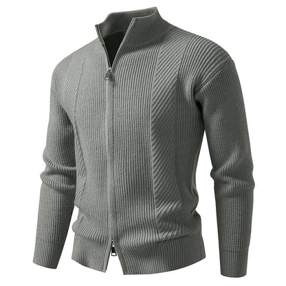 Gilet homme moderne col montant fermeture éclair