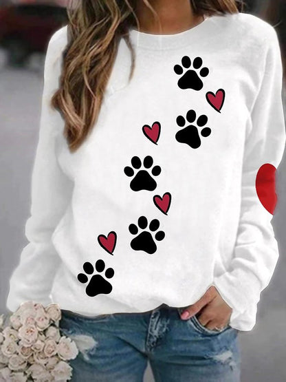 Sweat-shirt Femme Motif Chaton Doux Cadeau