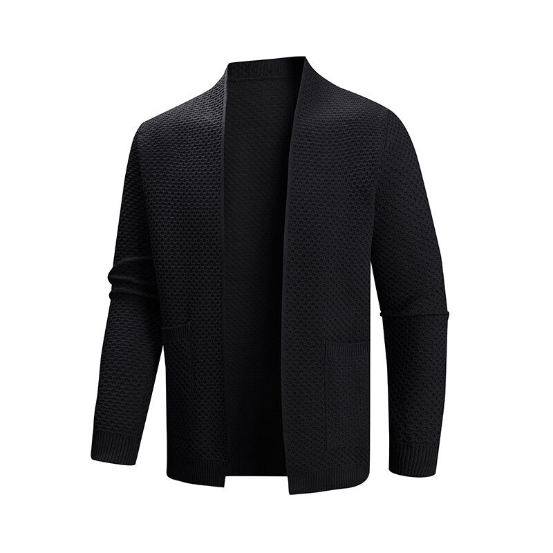 Cardigan homme moderne motif texturé pratique