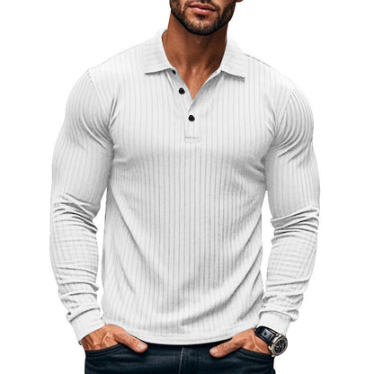 T-shirt à manches longues pour homme à motif texturé, moderne
