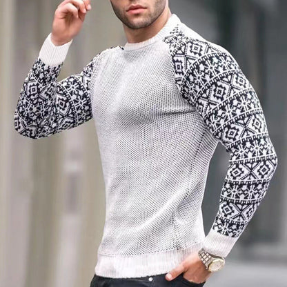 Pull en maille homme Motif graphique Style tendance