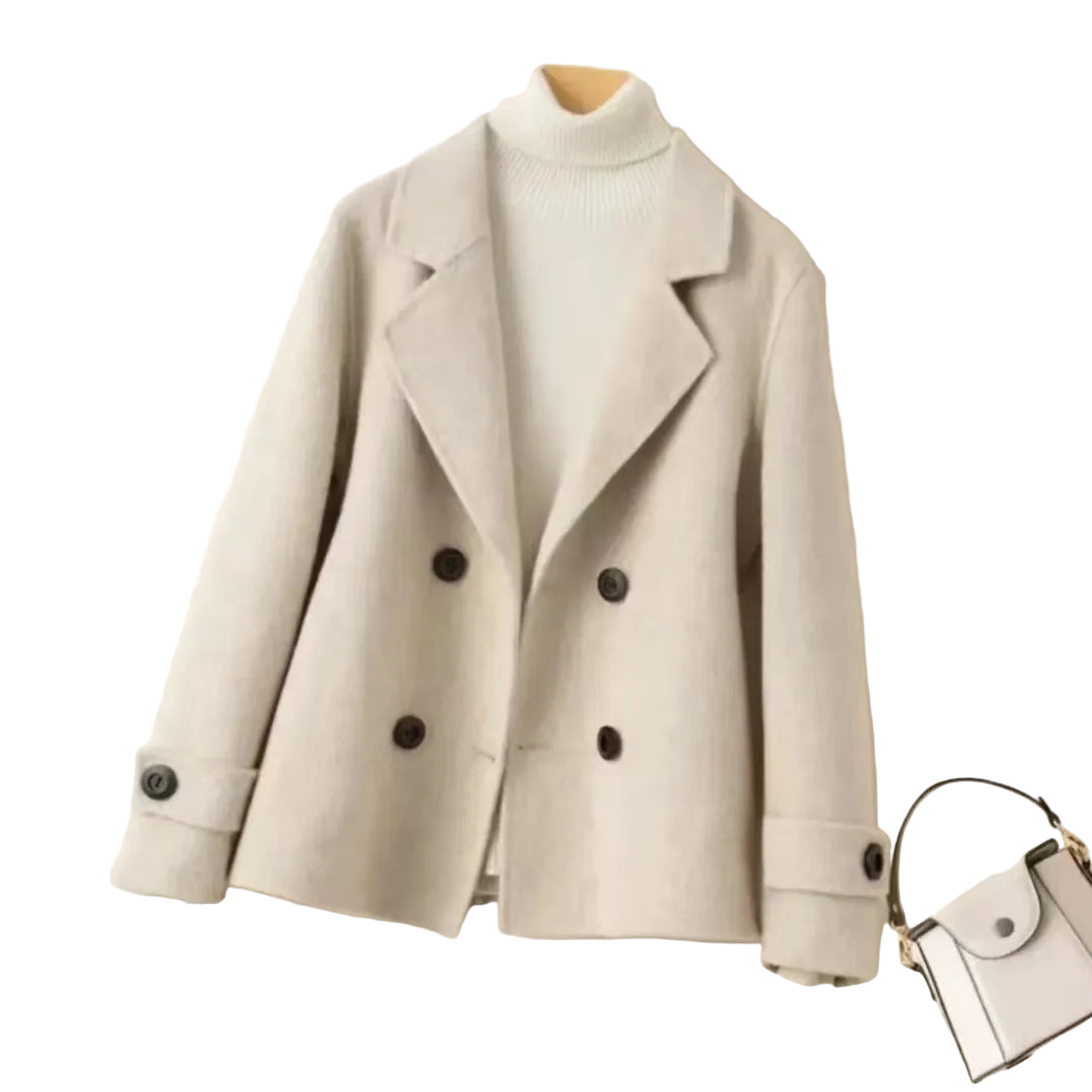 Manteau court femme classique élégant