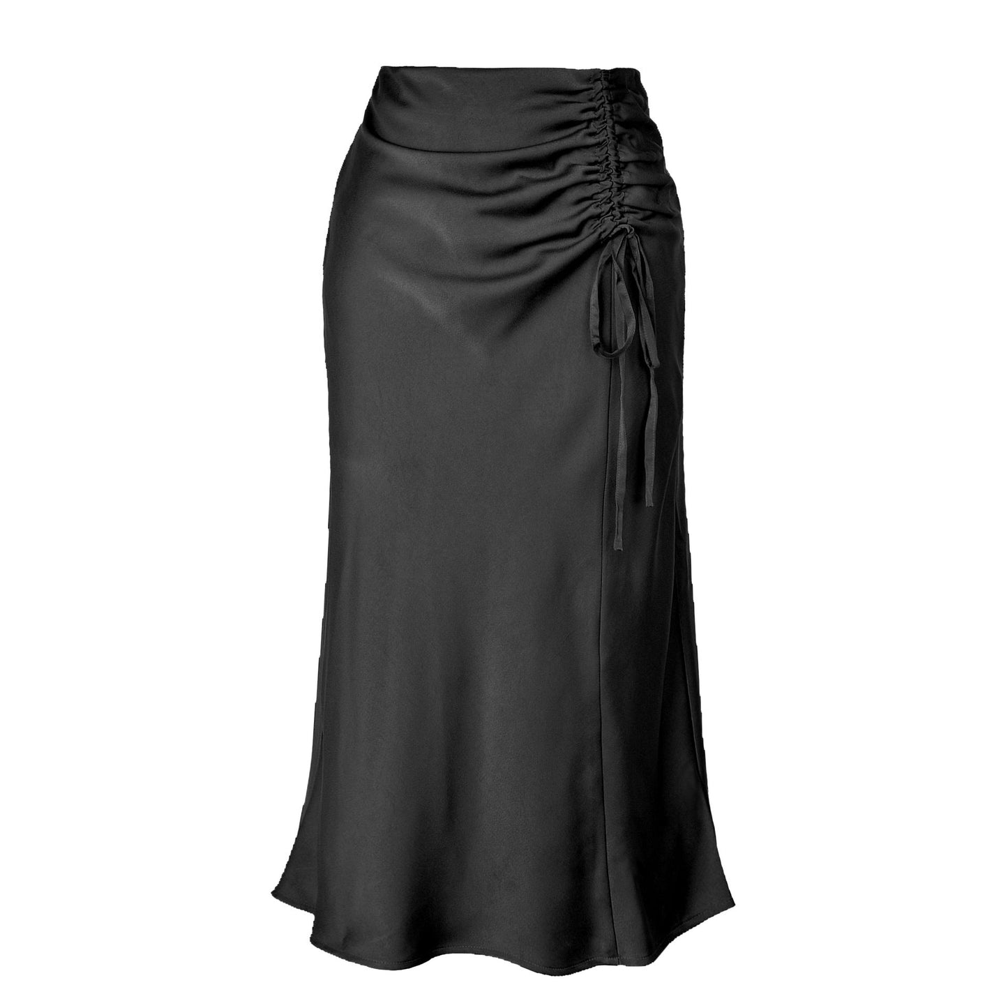 Jupe midi élégante pour femmes avec détails froncés