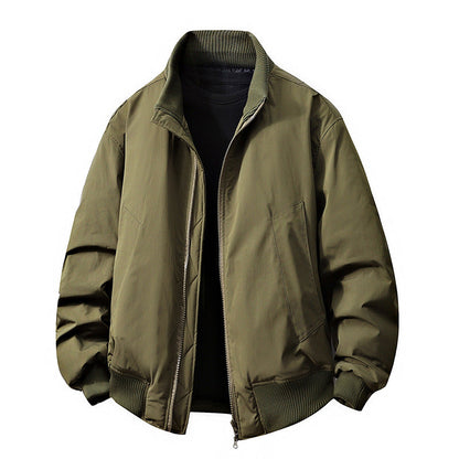 Blouson en cuir pour homme, coupe slim élégante