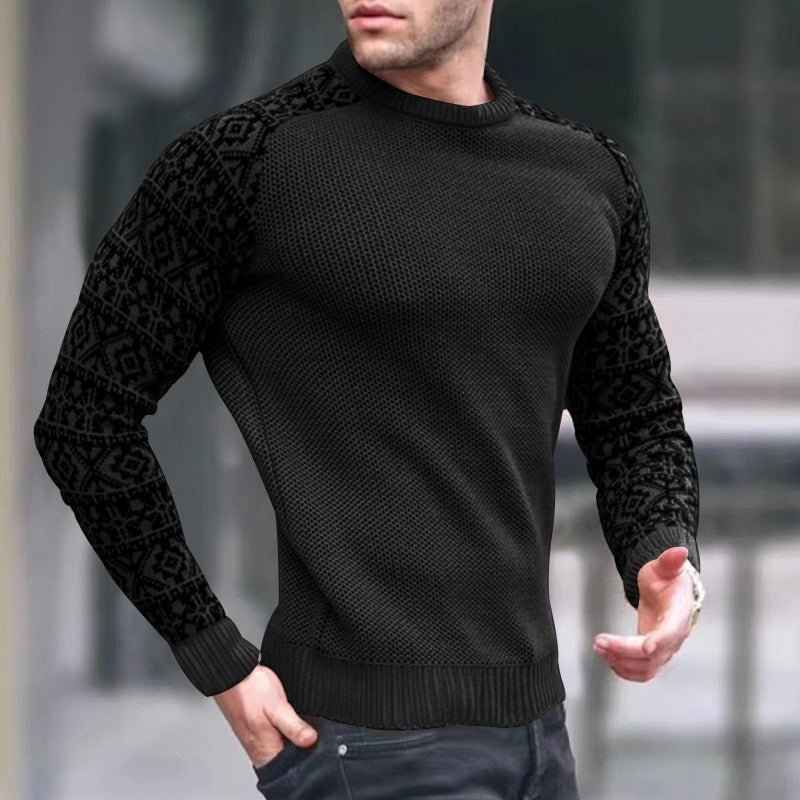 Pull en maille homme Motif graphique Style tendance