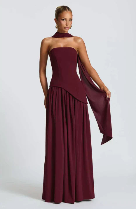 Damenkleid Maxi Lang Elegant - IdealeKleiden