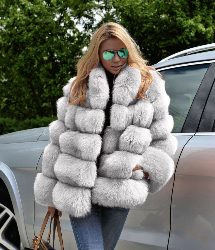Veste en fausse fourrure pour femmes Tendance mode hivernale