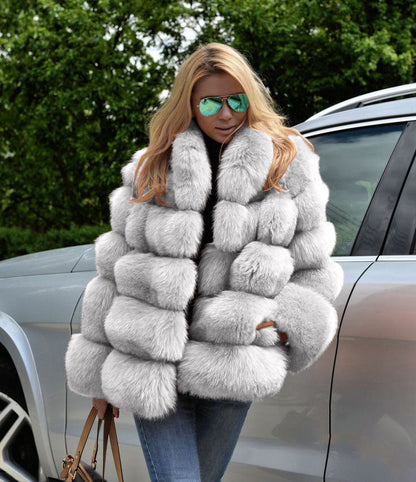 Veste en fausse fourrure pour femmes Tendance mode hivernale