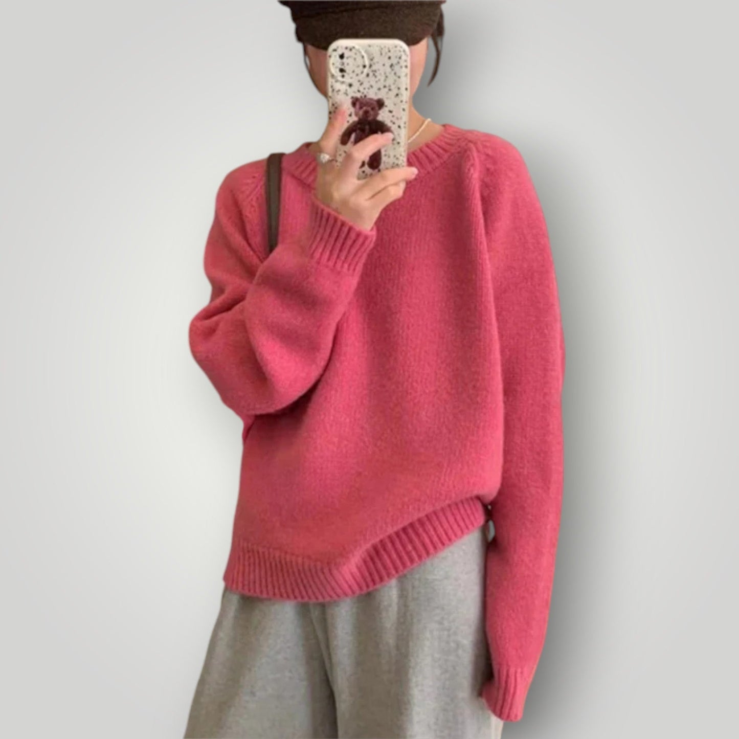 Pull surdimensionné doux et chaud pour femme
