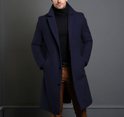 Manteau en laine pour homme, élégant et moderne