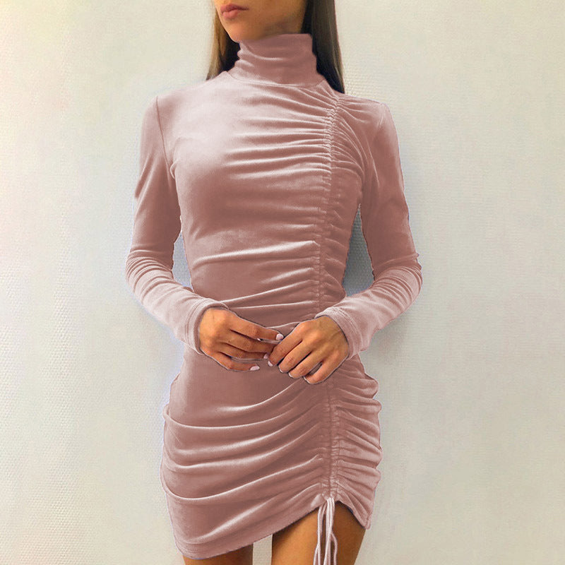 Robe élégante pour femme effet velours