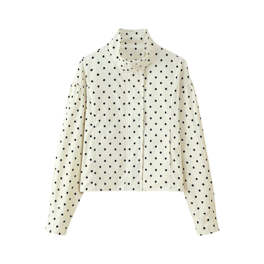 Blouson élégant à pois pour femme