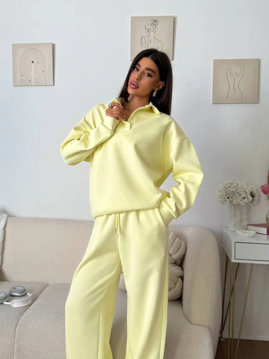 Ensemble de polo léger et pantalon confortable pour femme