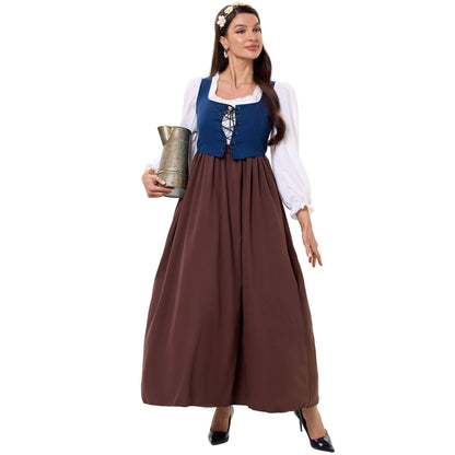 Robe Dirndl traditionnelle avec corsage et jupe