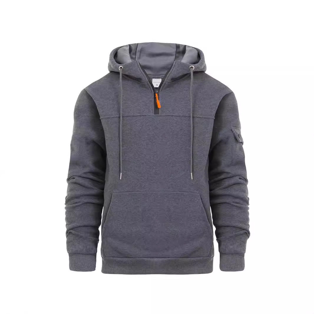 Sweat à capuche sportif pour homme avec poches