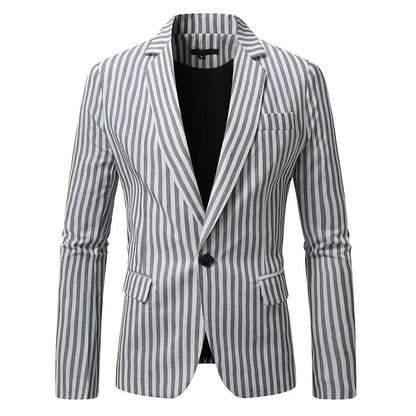 Blazer homme coupe slim design rayé