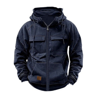 Veste à capuche fonctionnelle pour homme avec grandes poches
