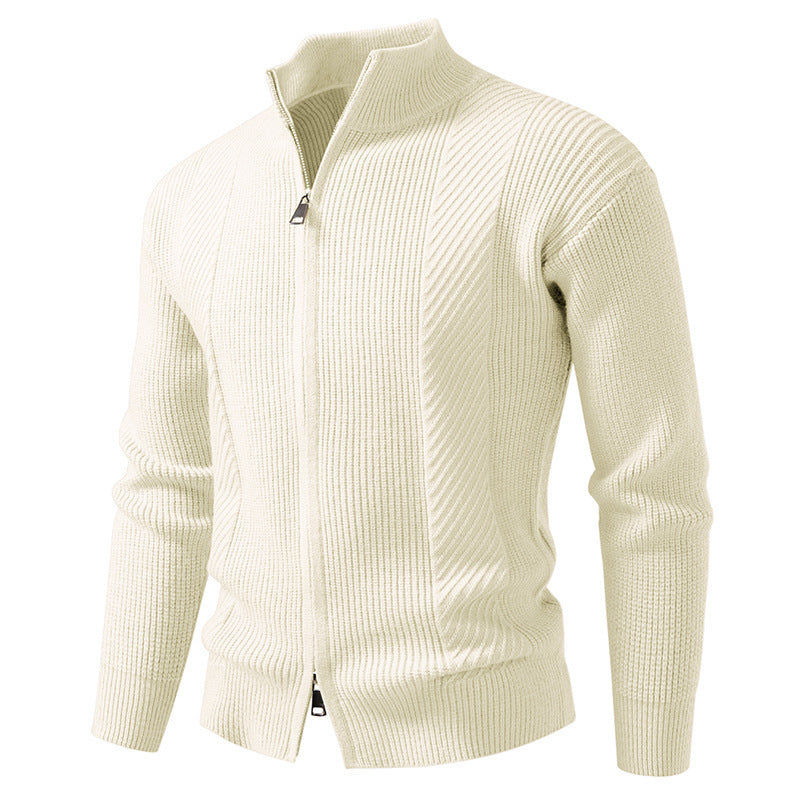 Gilet homme moderne col montant fermeture éclair
