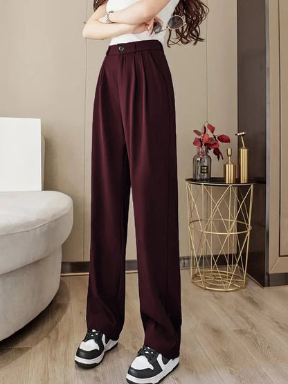 Pantalon femme taille haute Confortable Élégant