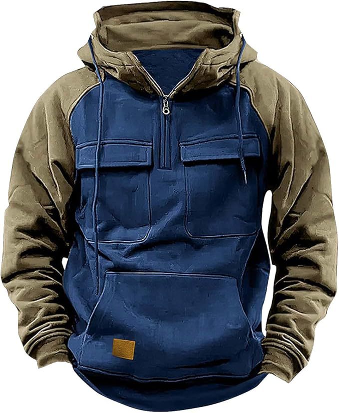 Sweat à capuche sportif pour homme avec poches