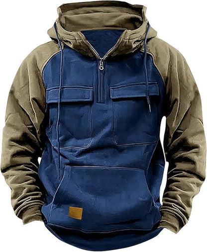 Sweat à capuche sportif pour homme avec poches