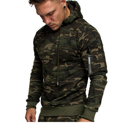 Hoodie de sport pour homme, zippé, pratique