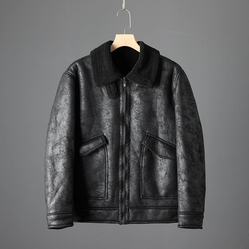 Veste Sherpa chaude pour homme hiver