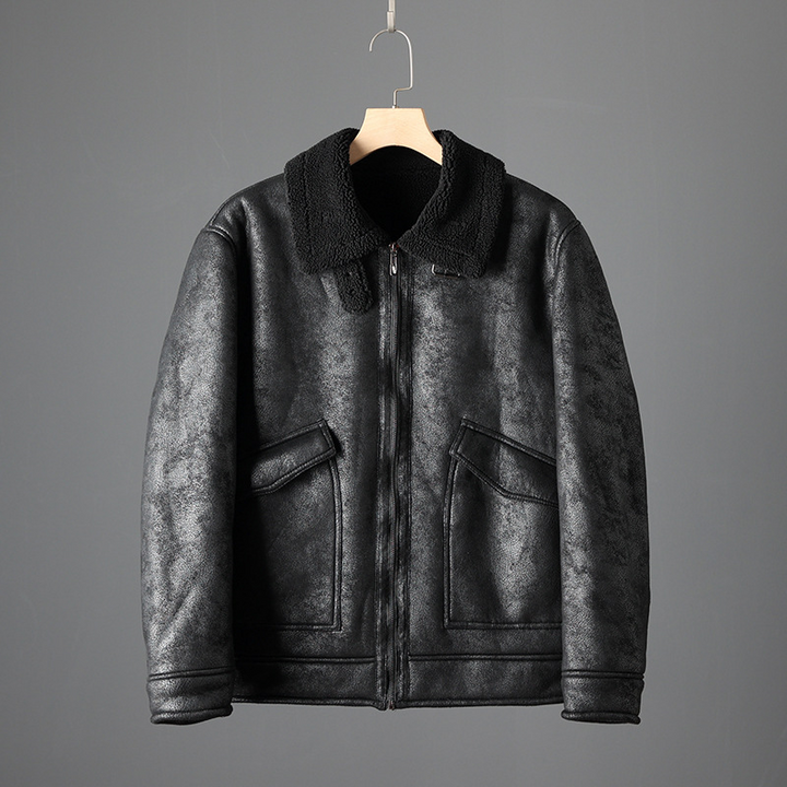Veste Sherpa chaude pour homme hiver