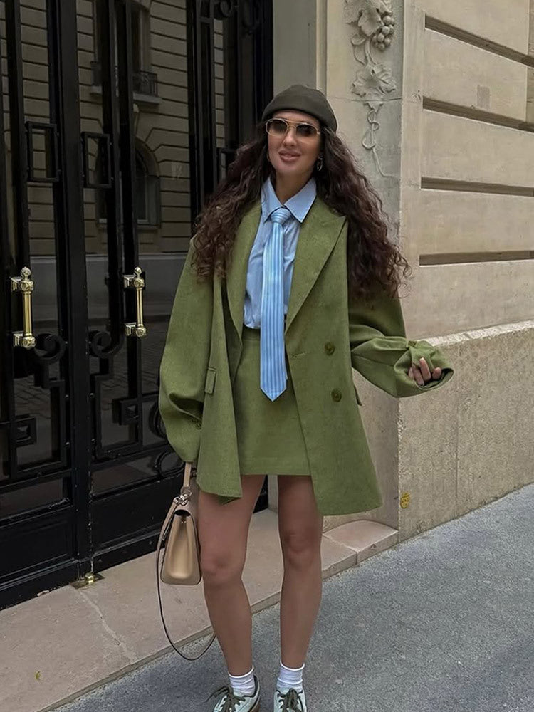 Blazer femme élégant aspect texturé