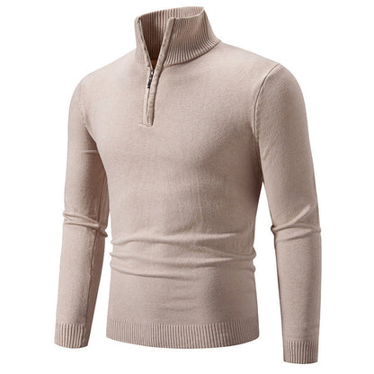 Pull homme moderne court fermeture éclair