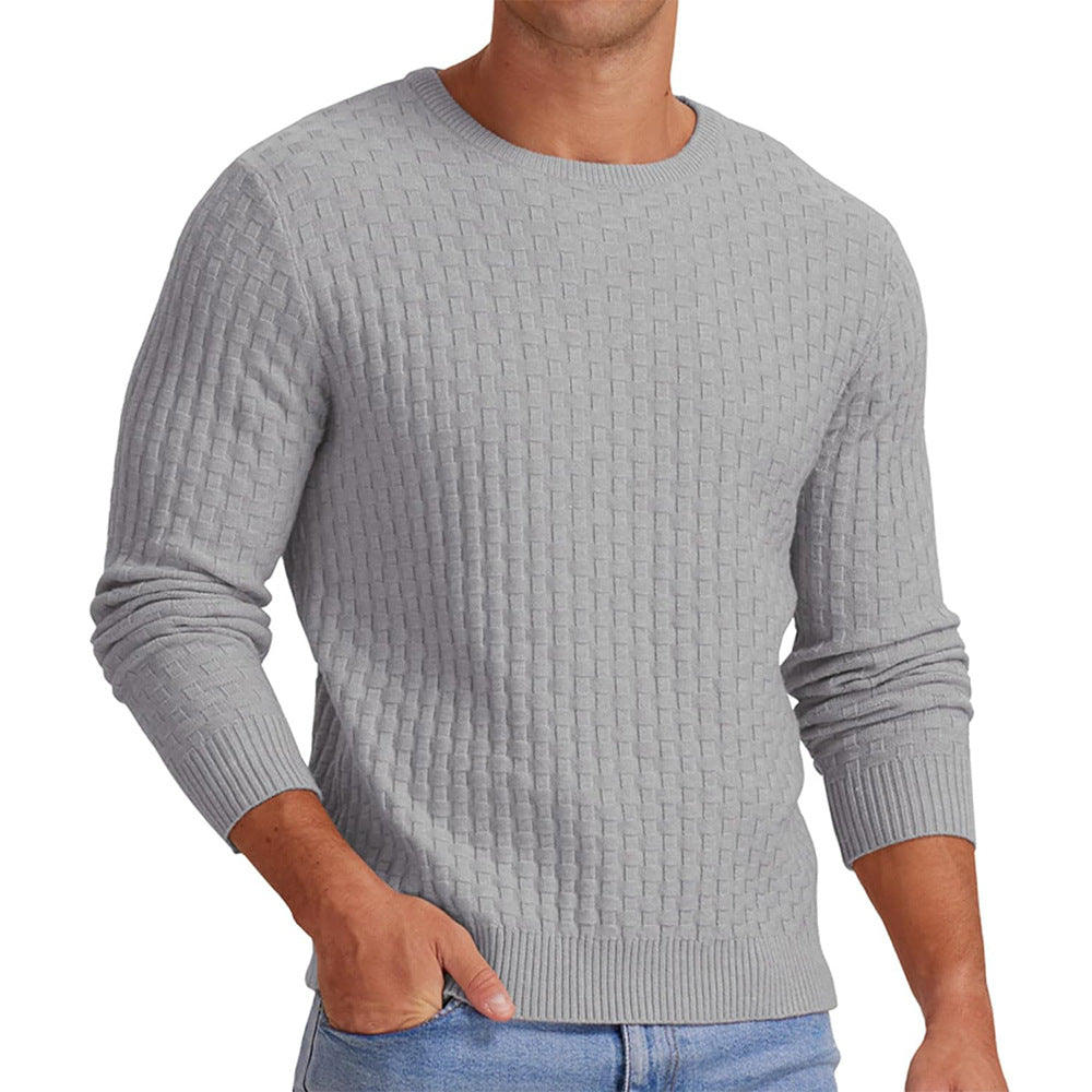 Sweatshirt homme manches longues col rond design moderne