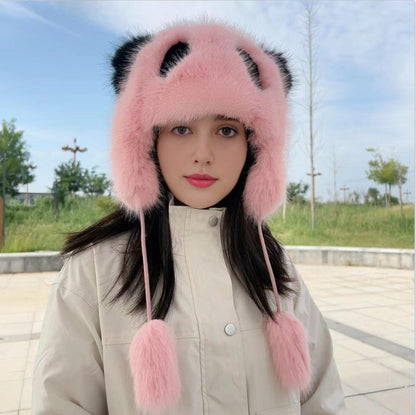 Bonnet femme Panda Doux Mignon Ornements oreilles