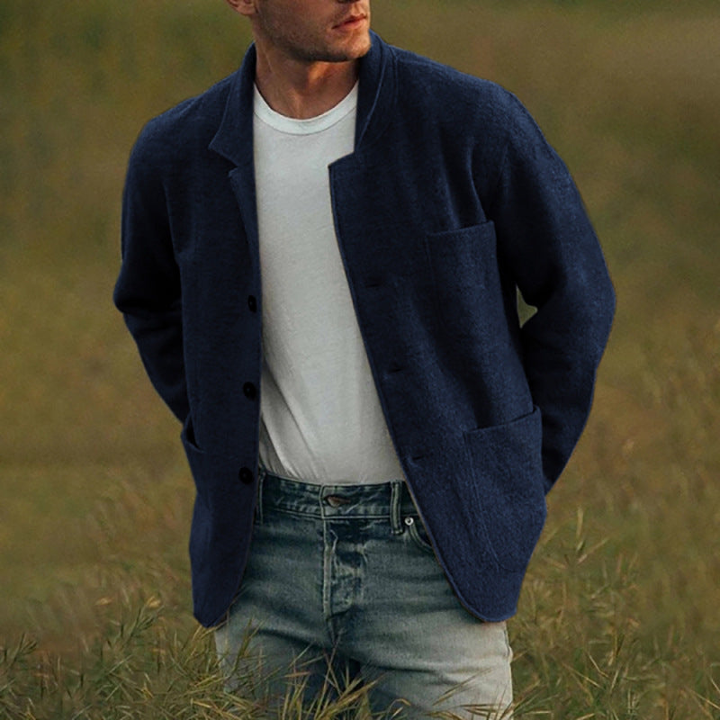 Cardigan Homme Confortable Élégant avec Poches