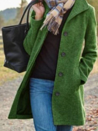 Manteau en laine élégant classique pour femme