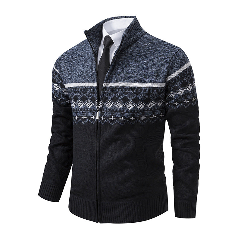 Cardigan homme moderne avec col montant
