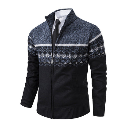 Cardigan homme moderne avec col montant