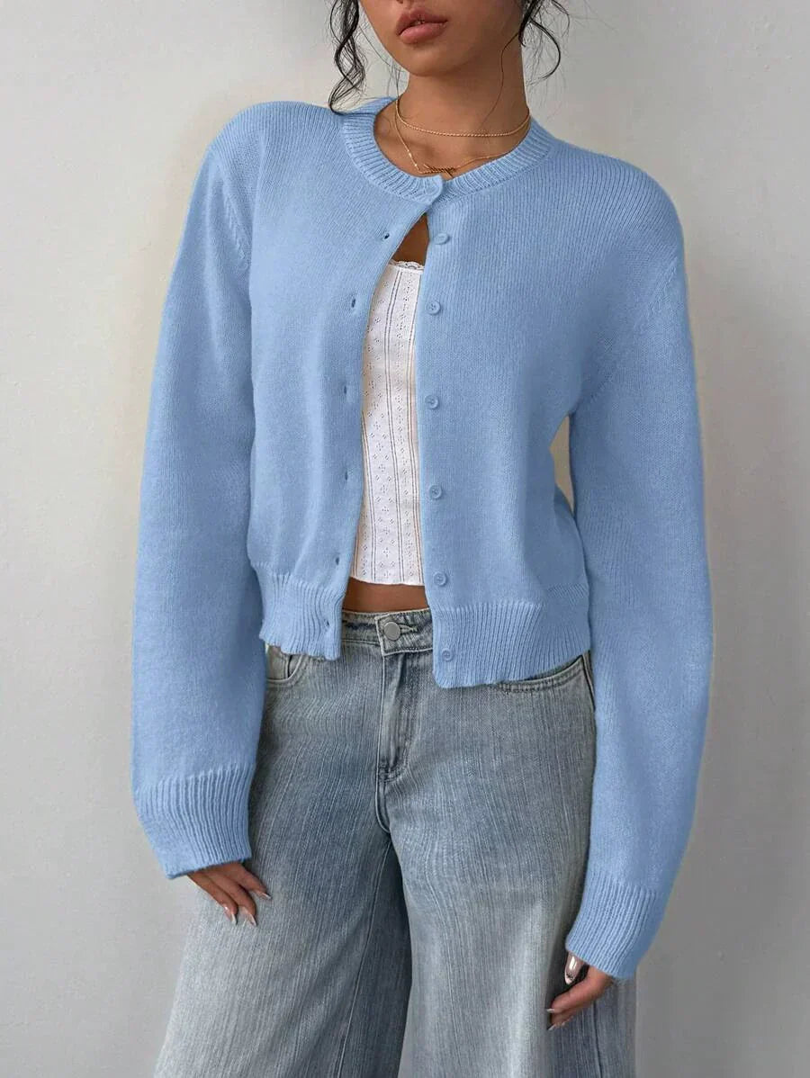 Cardigan souple femme, pull court