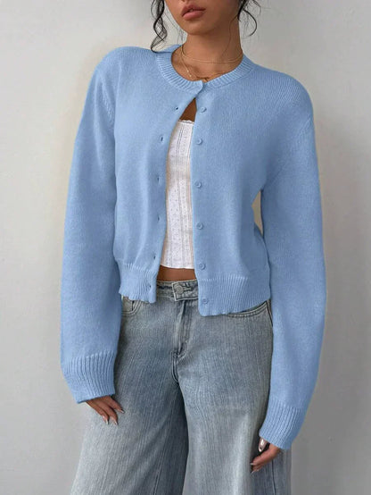 Cardigan souple femme, pull court