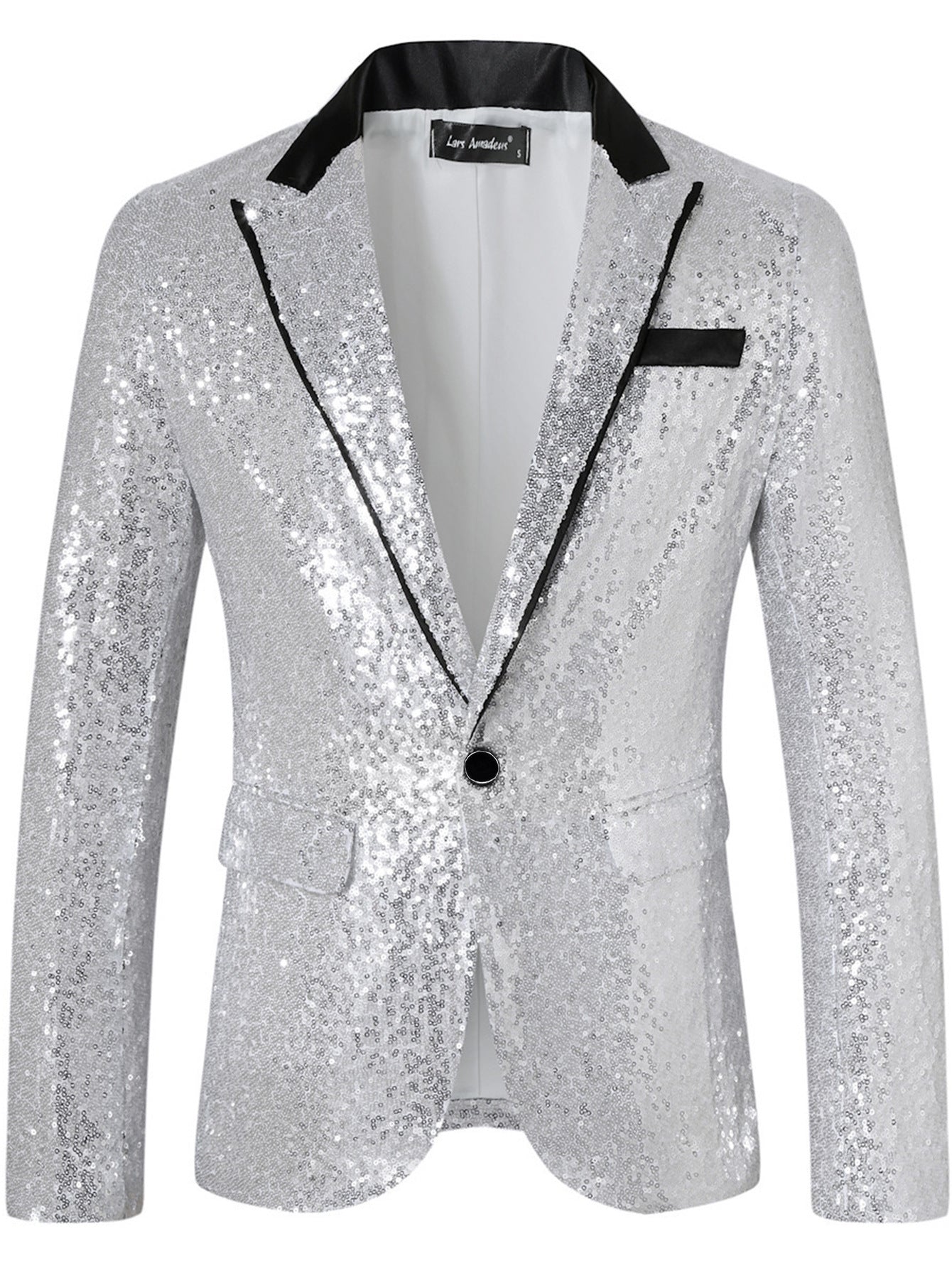 Blazer Homme à Paillettes Élégant Tenue de Soirée