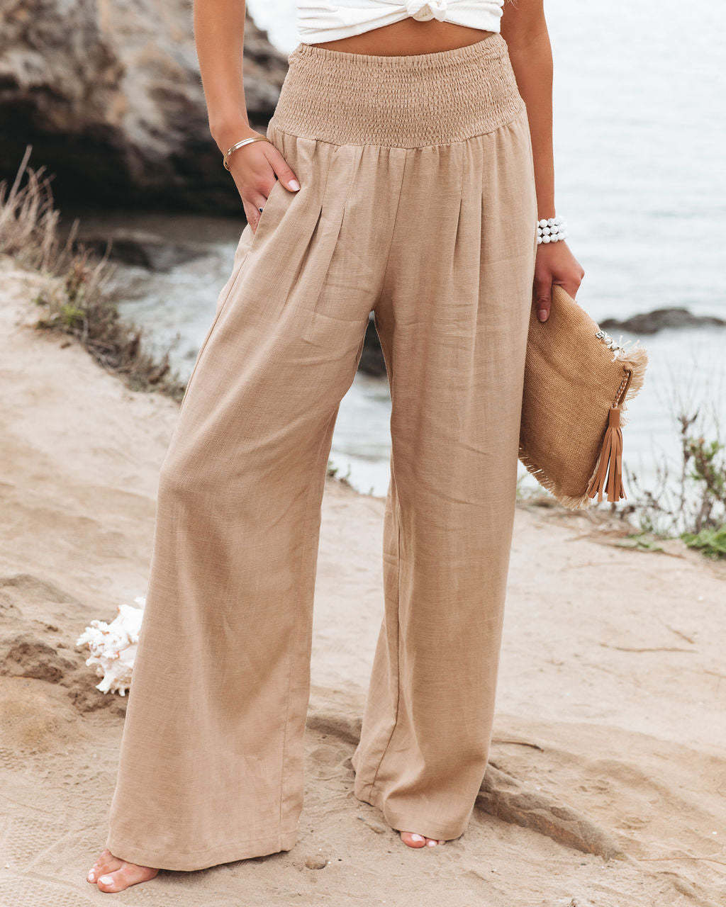 Pantalon en lin femme confortable et élégant