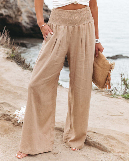 Pantalon en lin femme confortable et élégant