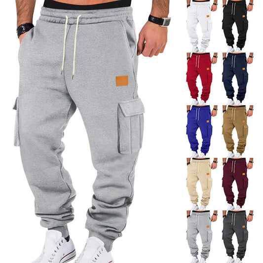 Herren Cargo-Hose Bequem Elastisch Mit Seiten-Taschen - IdealeKleiden