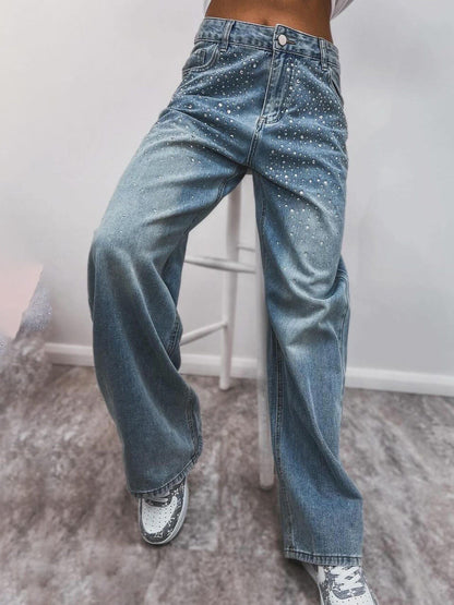 Jean femme Glamour Strass