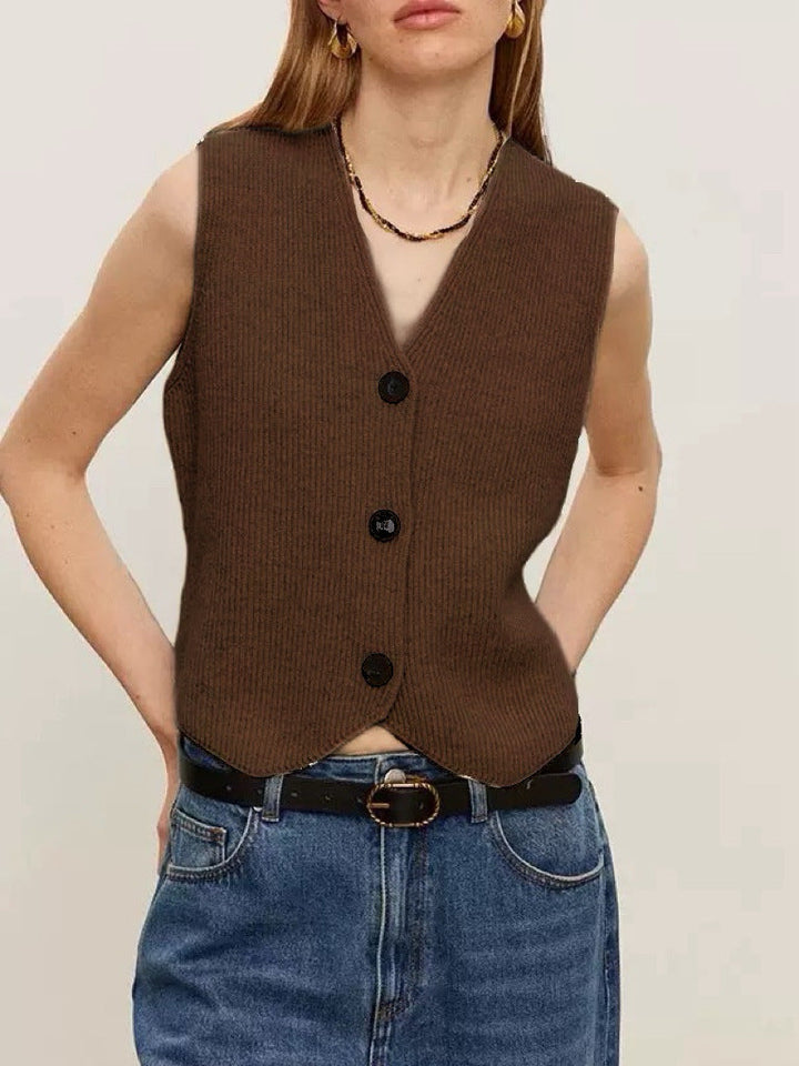 Gilet en maille doux et durable pour femme