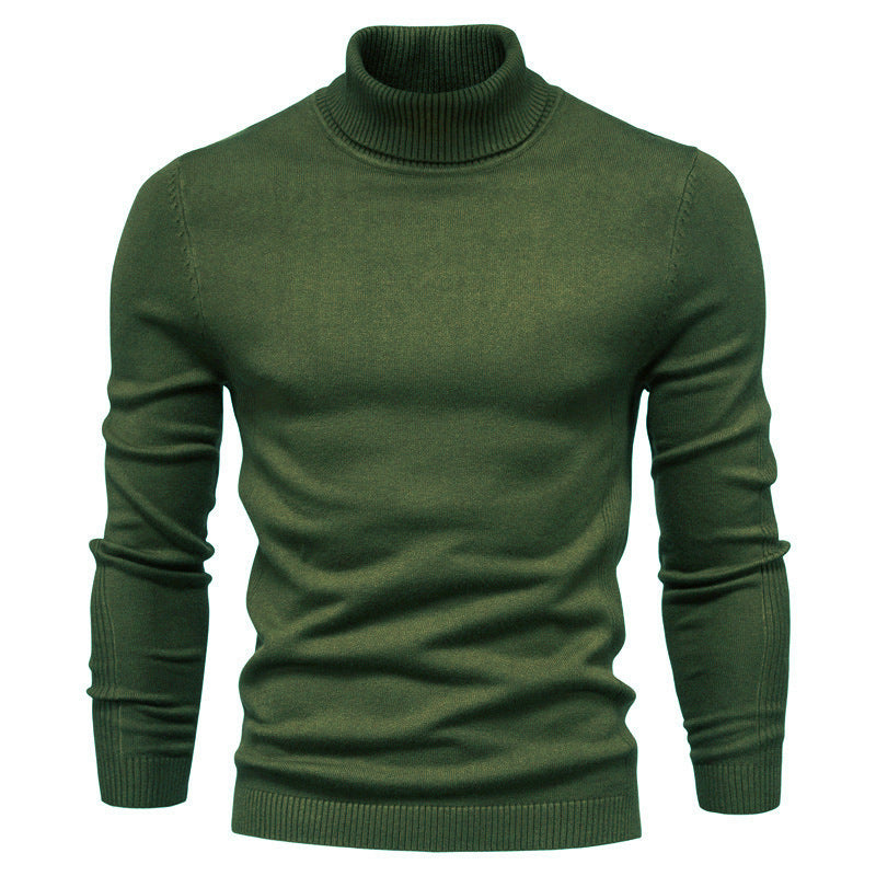 Pull col roulé homme Maille fine Style optimal