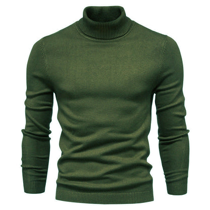 Pull col roulé homme Maille fine Style optimal