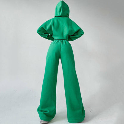 Ensemble sweat à capuche oversize décontracté et pantalon large pour femme