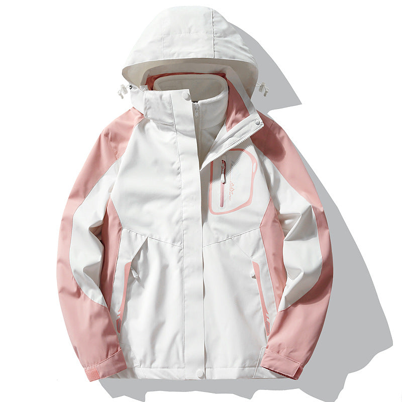Veste d'extérieur imperméable avec doublure polaire amovible