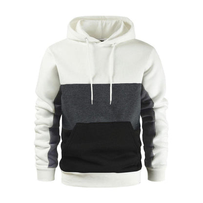 Pull de sport pour homme Capuche Couleurs contrastées Tendance